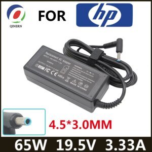 Adaptateur de chargeur d’ordinateur portable 19.5V 3.33A 65W 4.5×3.0mm pour HP Envy Pavilion 15-j000 Chromebook 11 G4 G5 EE 14 G3 246 G4 248